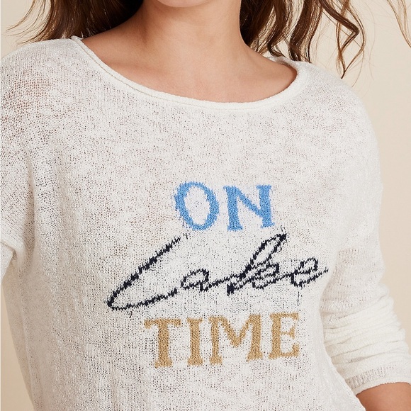 Women’s Graphic On Lake Time Sweater - Picture 2 of 4